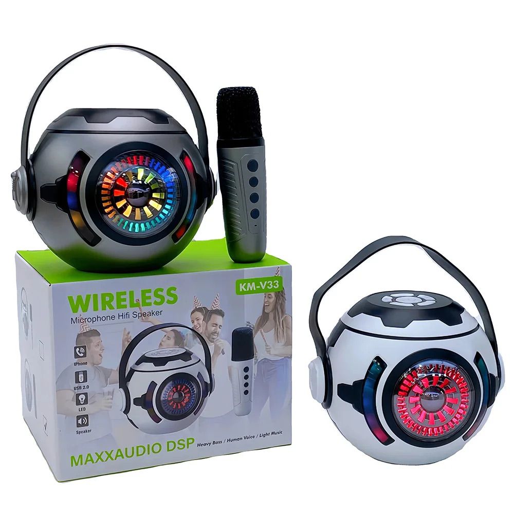 Mini Parlante Con Karaoke KM-V33 FX